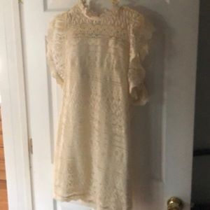Cream lace dress